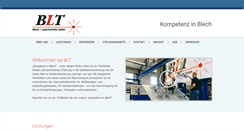 Desktop Screenshot of blechundlasertechnik.de